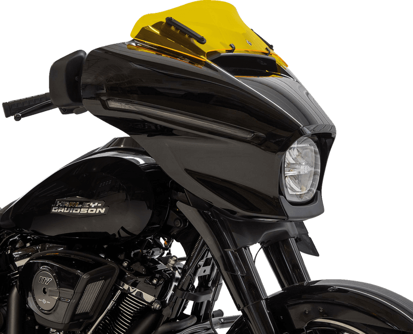 KLOCK WERKS 2310-0953 Kolor Flare™ Windshield - 6-1/2" - Yellow - FLHX — image 2 of 2
