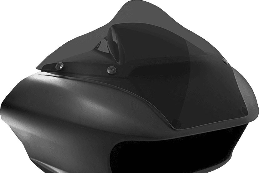 MEMPHIS SHADES 2310-0962 Windshield - BRL Race Bubble - Dark Smoke - FLTRX — image 3 of 3