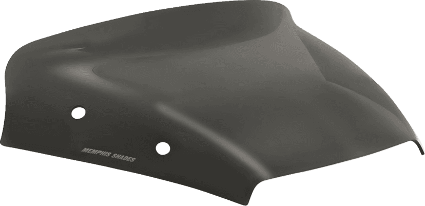 MEMPHIS SHADES 2310-0963 Spoiler Windshield - 2" - Dark Black Smoke - FLTR