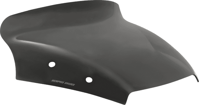 MEMPHIS SHADES 2310-0969 Spoiler Windshield - 4" - Dark Black Smoke - FLTR