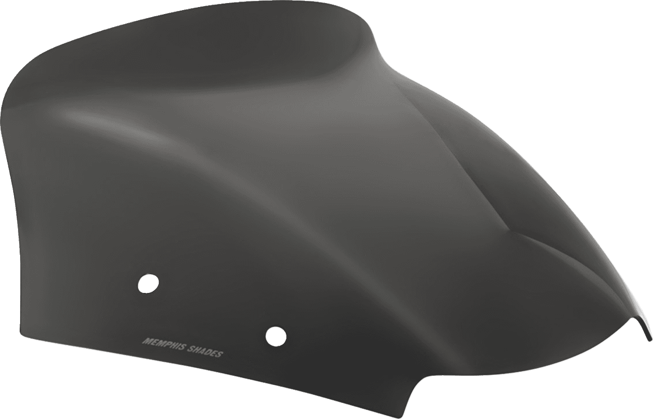 MEMPHIS SHADES 2310-0975 Spoiler Windshield - 6" - Dark Black Smoke - FLTR