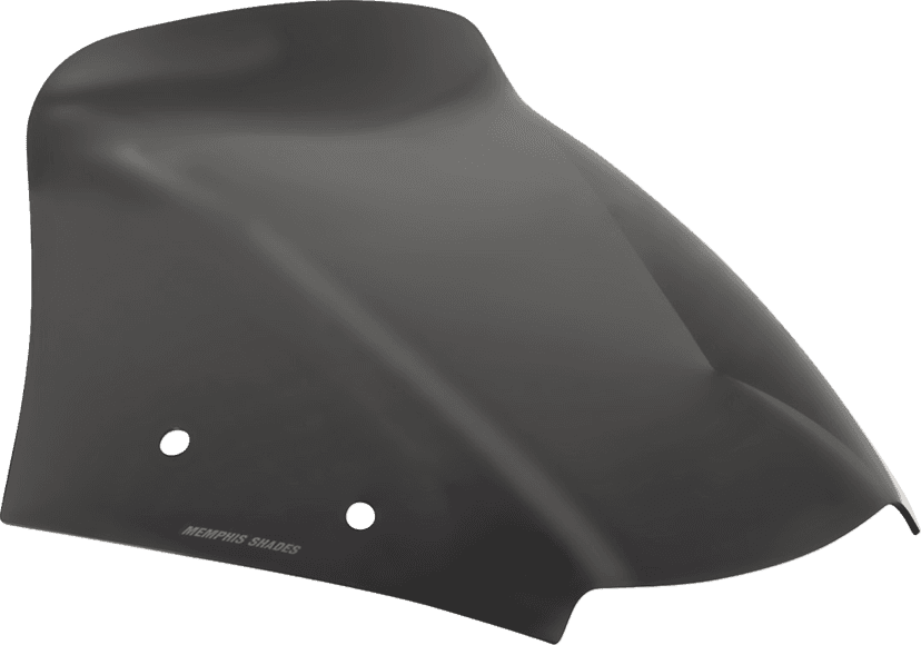 MEMPHIS SHADES 2310-0978 Spoiler Windshield - 7" - Dark Black Smoke - FLTR