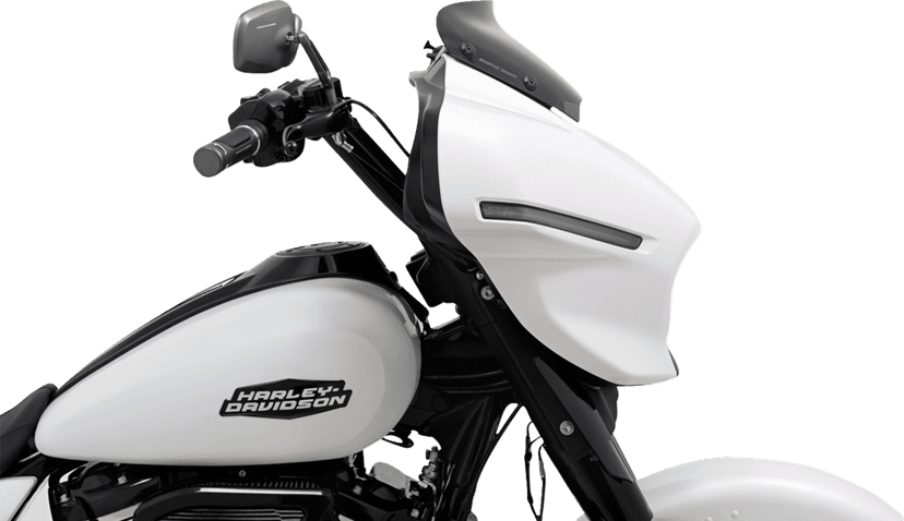 MEMPHIS SHADES 2310-0981 Spoiler Windshield - 2" - Dark Black Smoke - FLHX — image 3 of 4