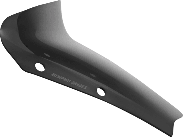 MEMPHIS SHADES 2310-0984 Spoiler Windshield - 3" - Dark Black Smoke - FLHX — image 3 of 4