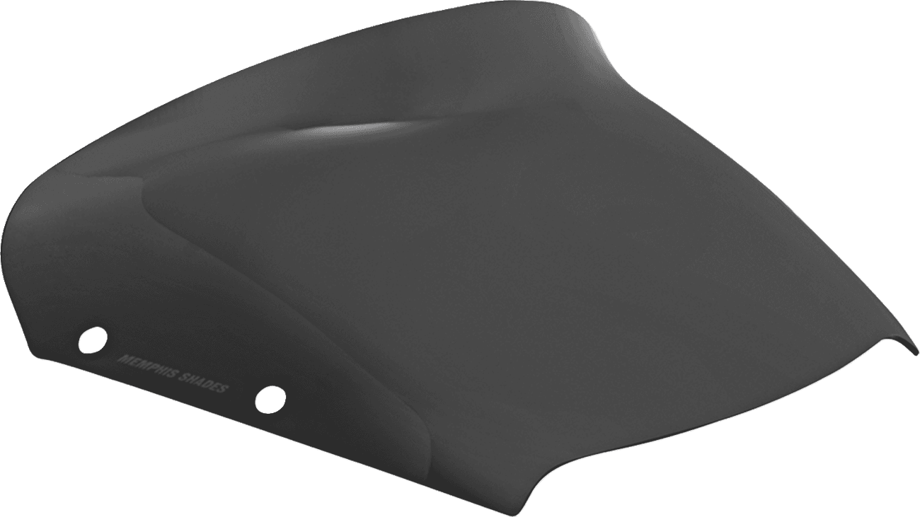 MEMPHIS SHADES 2310-0987 Spoiler Windshield - 4" - Dark Black Smoke - FLHX