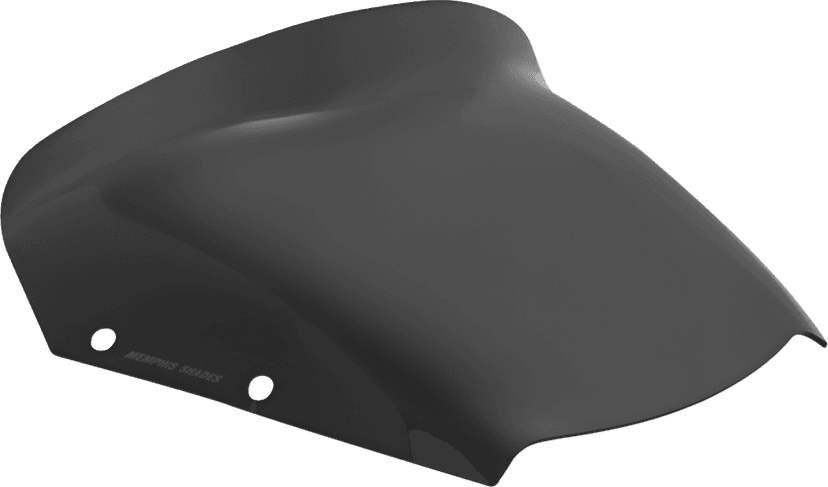 MEMPHIS SHADES 2310-0990 Spoiler Windshield - 5" - Dark Black Smoke - FLHX — image 1 of 4