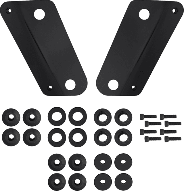 MEMPHIS SHADES 2310-0996 Windshield Adapter Kit - Black - FLHX — image 1 of 2