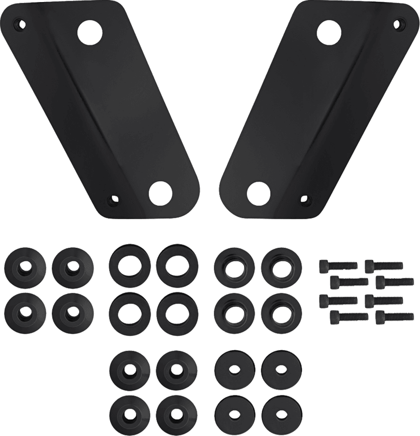 MEMPHIS SHADES 2310-0996 Windshield Adapter Kit - Black - FLHX — image 1 of 2