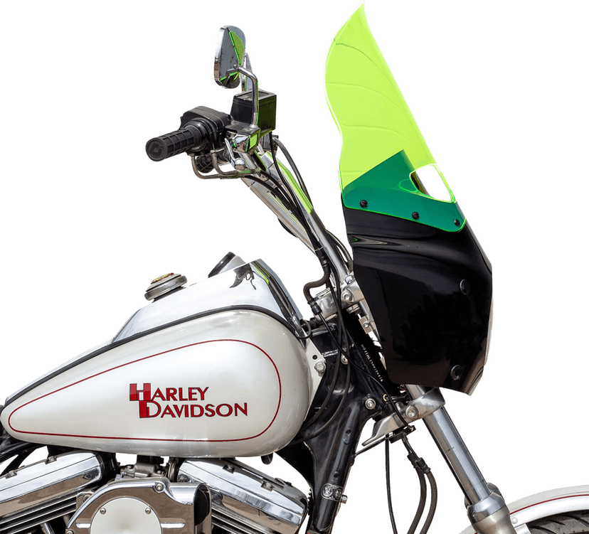 KLOCK WERKS 23101016 Ice Flare® Windshield - 15" - Green Ice - Road Warrior Fairing — image 4 of 4