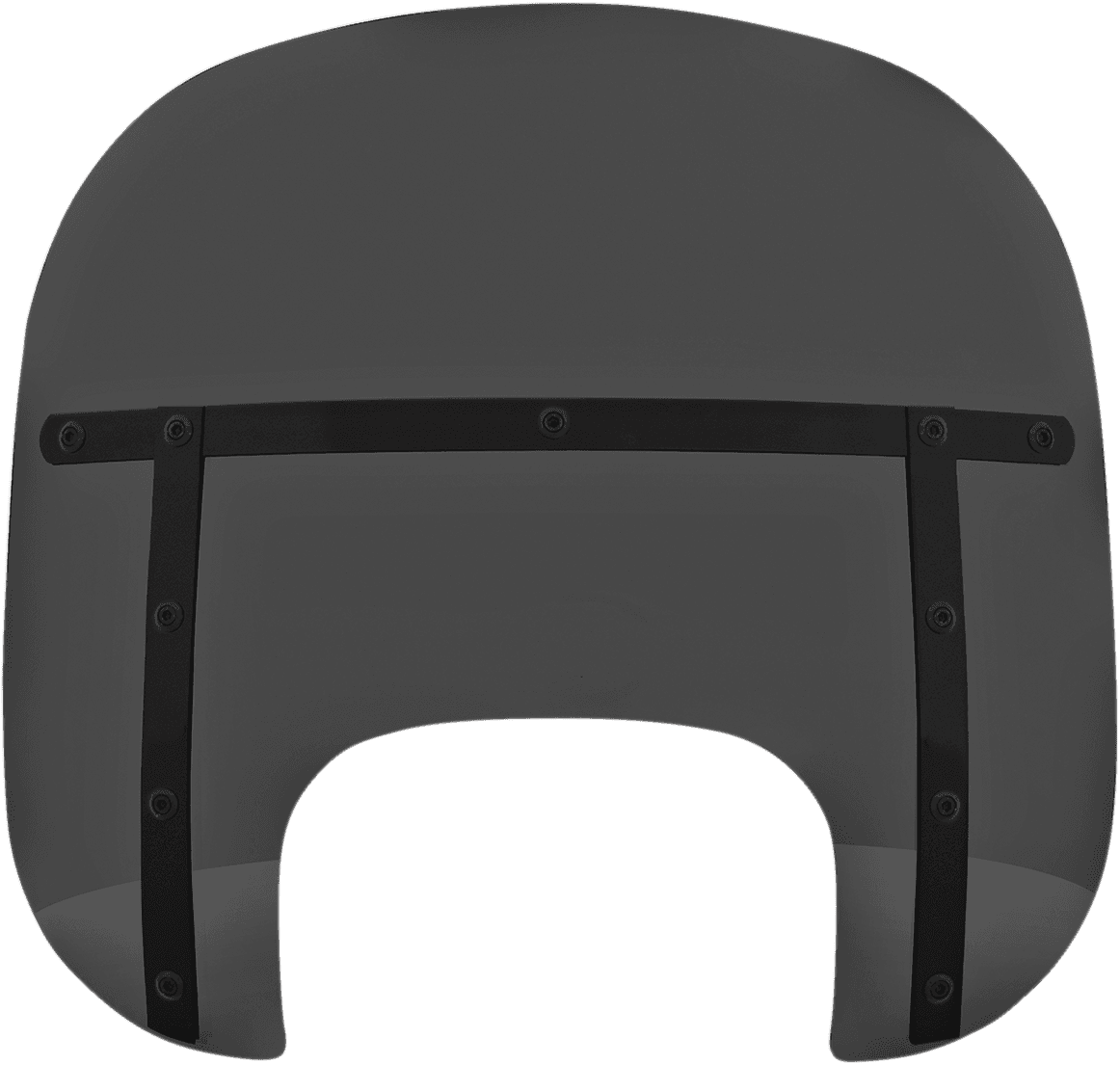 MEMPHIS SHADES 2311-0029 Fats Windshield - Dark Black Smoke/Night Shades - 13" - FLFB/S