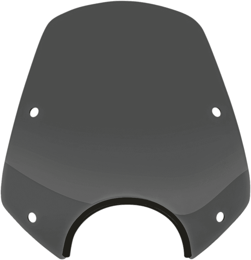 MEMPHIS SHADES 2311-0085 Del Rey Windshield - Dark Black Smoke