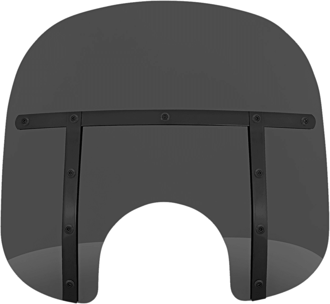 MEMPHIS SHADES 2311-0101 Fats Windshield - Dark Black Smoke - 13"