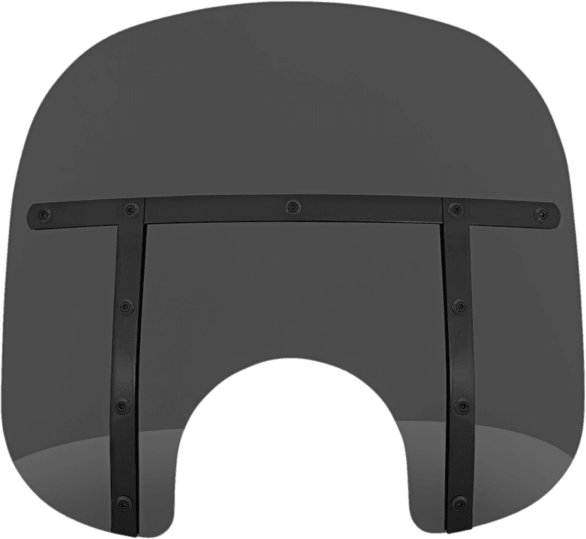 MEMPHIS SHADES 2311-0101 Fats Windshield - Dark Black Smoke - 13"
