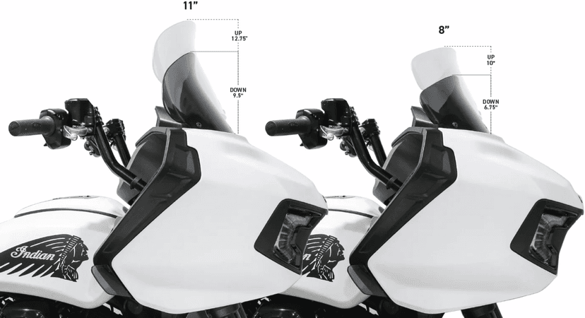 KLOCK WERKS 2312-0259 Flare® Windshield - 12" - Tall - Tinted - '14-'25 Indian — image 2 of 2