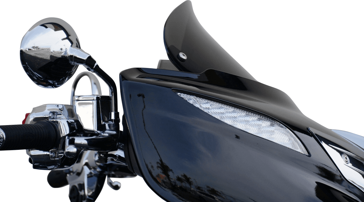 WIND VEST 2312-0371 Windshield - Dark Smoke - 10" - Indian