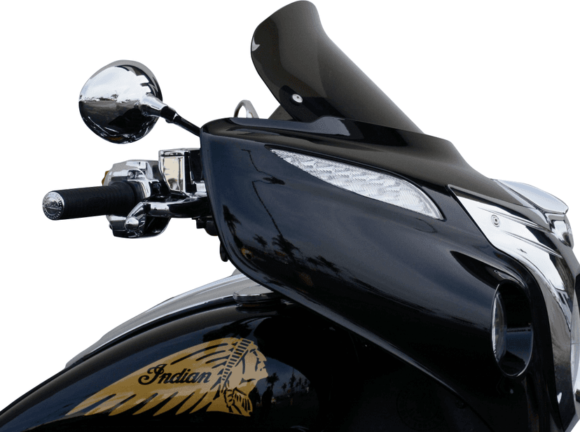 WIND VEST 2312-0372 Windshield - Dark Smoke - 12" - Indian