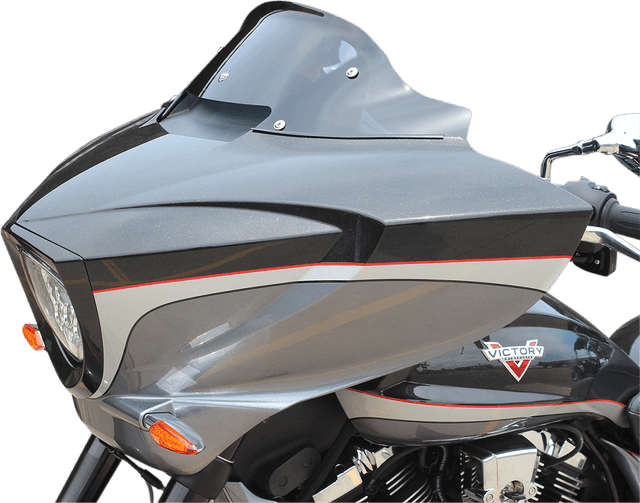 KLOCK WERKS 2312-0388 Flare® Windshield - 20-1/4" - Dark Smoke - '10-'17 Victory