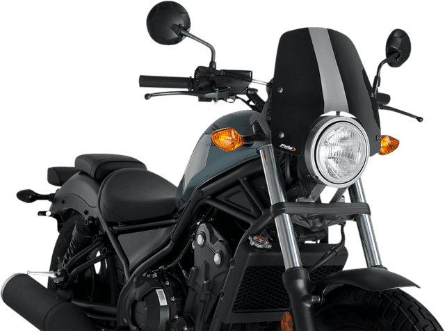 PUIG HI-TECH PARTS 2312-0534 New Generation Windscreen - Black - Rebel
