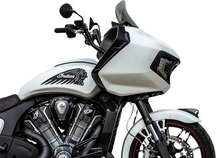 KLOCK WERKS 2312-0835 Flare® Windshield - 11" - Tinted - '20-'25 Indian — image 1 of 4