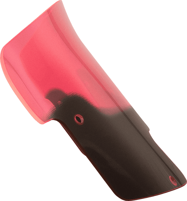 KLOCK WERKS 2312-1210 Ice Flare® Windshield - 8" - Pink - '20-'25 Indian — image 1 of 2