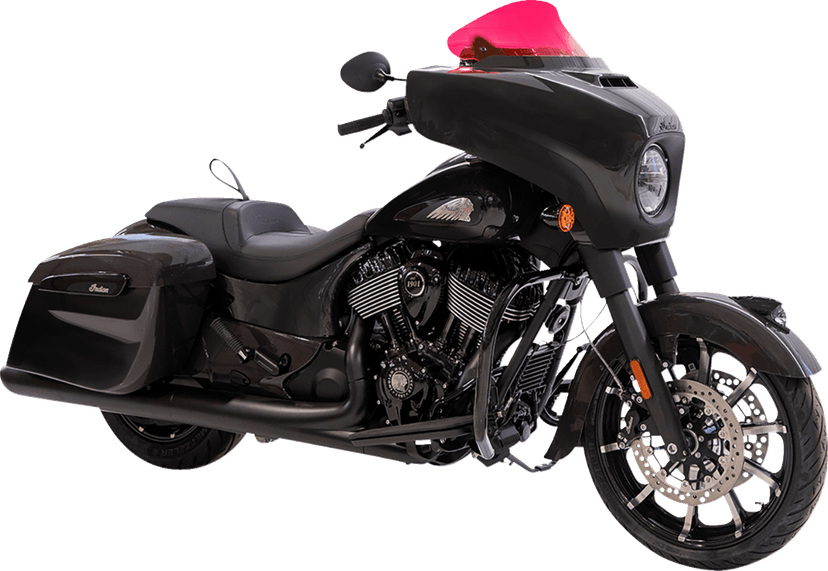 KLOCK WERKS 2312-1245 Ice Flare® Windshield - 10" - Pink Ice - '14-'26 Indian — image 3 of 5