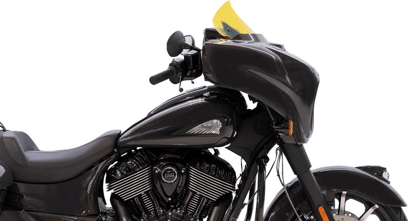 KLOCK WERKS 2312-1247 Ice Flare® Windshield - 10" - Yellow Ice - '14-'26 Indian — image 4 of 5