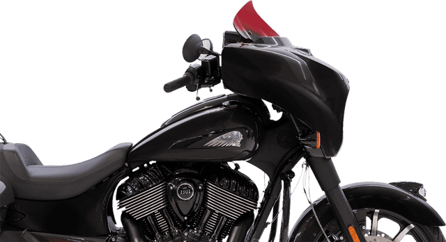 KLOCK WERKS 2312-1250 Kolor Flare® Windshield - 10" - Red - '14-'26 Indian — image 3 of 5