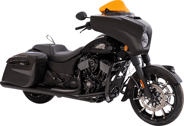 KLOCK WERKS 2312-1251 Kolor Flare® Windshield - 10" - Orange - '14-'26 Indian — image 5 of 5