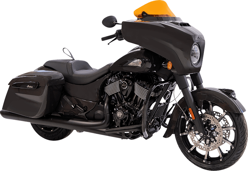 KLOCK WERKS 2312-1251 Kolor Flare® Windshield - 10" - Orange - '14-'26 Indian — image 5 of 5