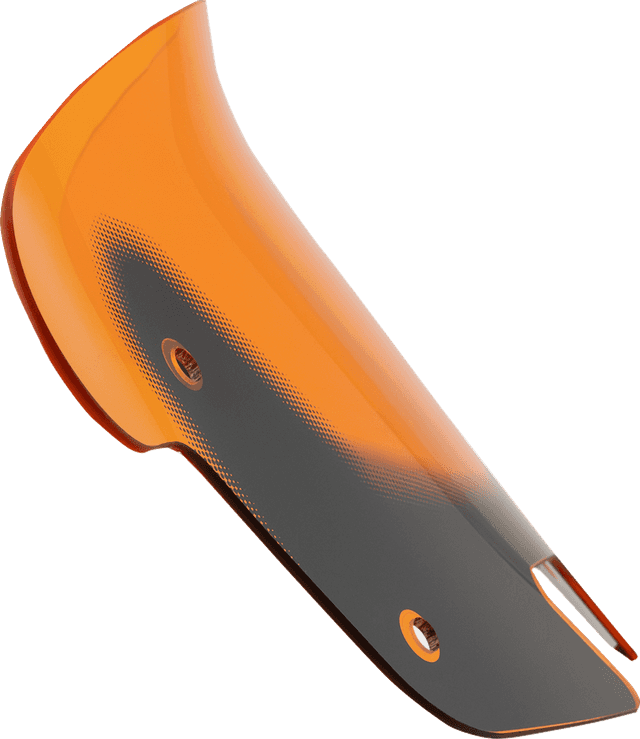 KLOCK WERKS 2312-1251 Kolor Flare® Windshield - 10" - Orange - '14-'26 Indian — image 1 of 5