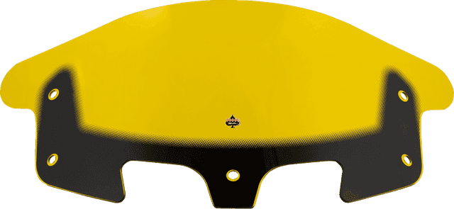 KLOCK WERKS 2312-1252 Kolor Flare® Windshield - 10" - Yellow - '14-'26 Indian — image 2 of 5