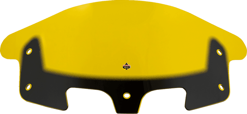 KLOCK WERKS 2312-1252 Kolor Flare® Windshield - 10" - Yellow - '14-'26 Indian — image 2 of 5