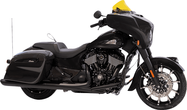 KLOCK WERKS 2312-1252 Kolor Flare® Windshield - 10" - Yellow - '14-'26 Indian — image 4 of 5