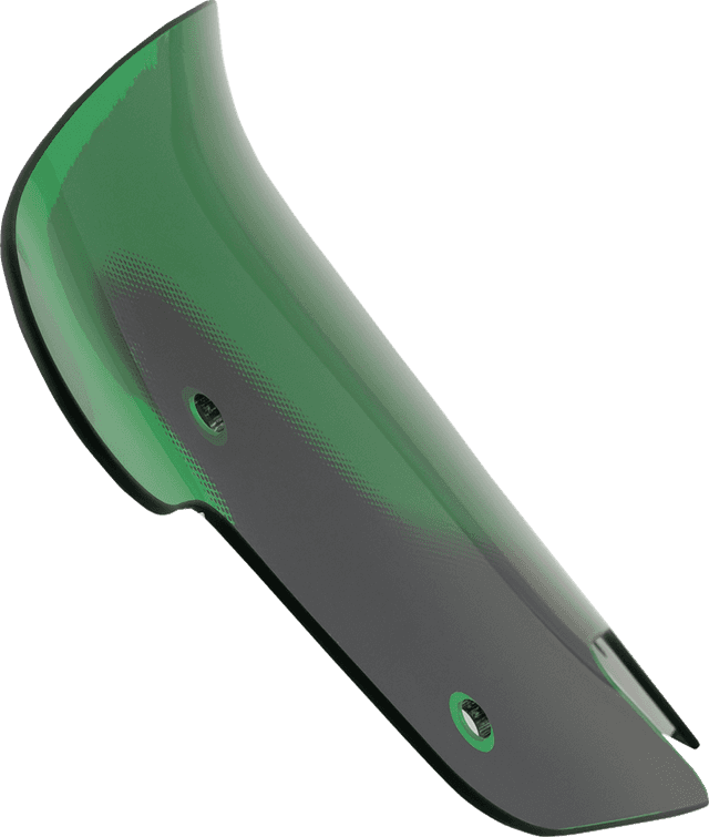 KLOCK WERKS 2312-1253 Kolor Flare® Windshield - 10" - Green - '14-'26 Indian — image 1 of 5
