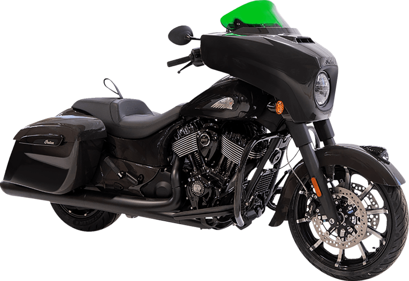KLOCK WERKS 2312-1253 Kolor Flare® Windshield - 10" - Green - '14-'26 Indian — image 5 of 5