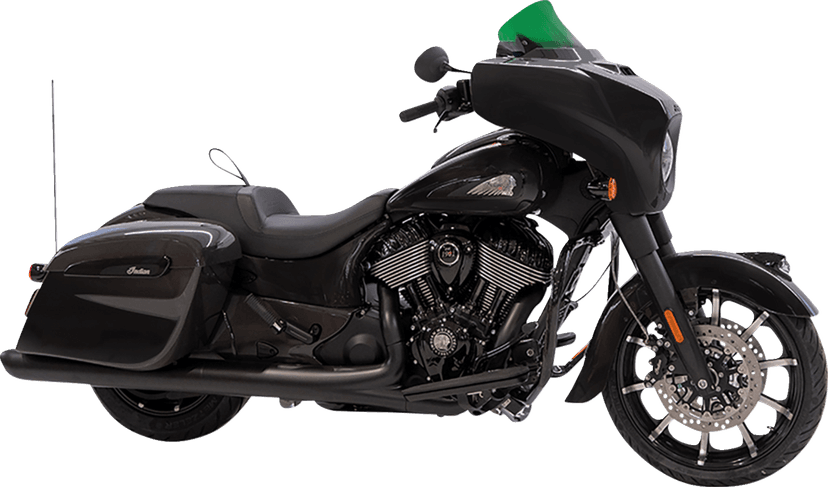KLOCK WERKS 2312-1253 Kolor Flare® Windshield - 10" - Green - '14-'26 Indian — image 4 of 5