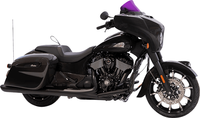 KLOCK WERKS 2312-1255 Kolor Flare® Windshield - 10" - Purple - '14-'26 Indian — image 4 of 5