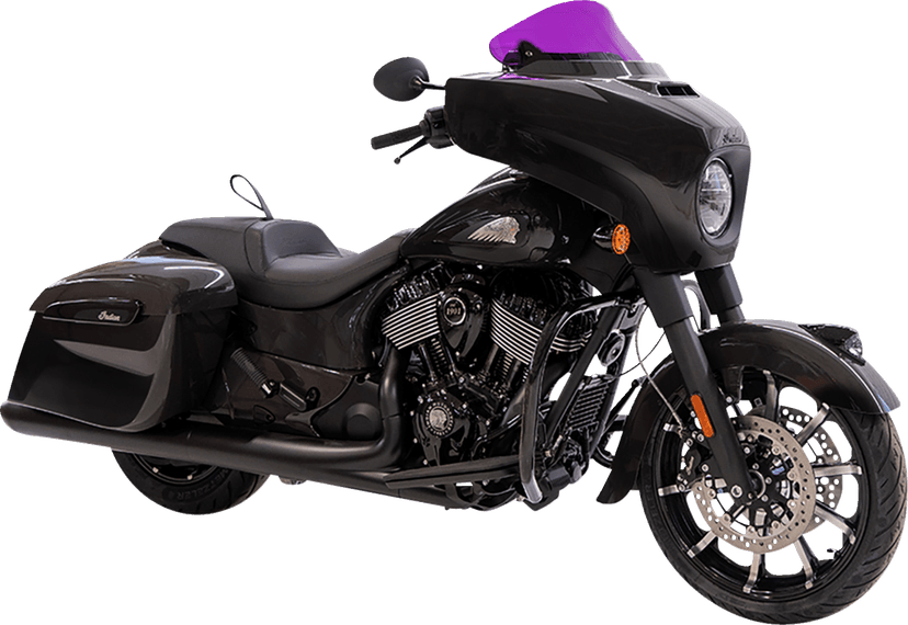 KLOCK WERKS 2312-1255 Kolor Flare® Windshield - 10" - Purple - '14-'26 Indian — image 5 of 5
