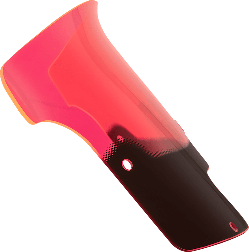 KLOCK WERKS 23121513 Windshield - 9" - Pink Ice - Chieftain PowerPlus/Roadmaster PowerPlus — image 1 of 4