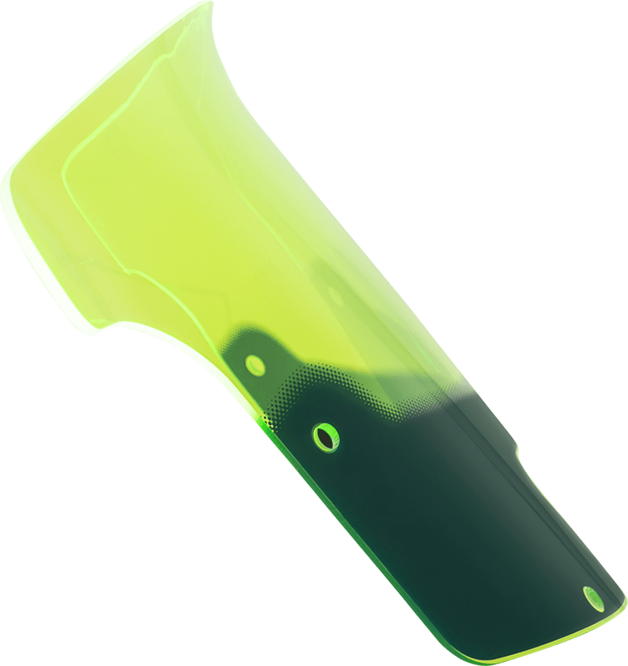KLOCK WERKS 23121516 Windshield - 9" - Green Ice - Chieftain PowerPlus/Roadmaster PowerPlus