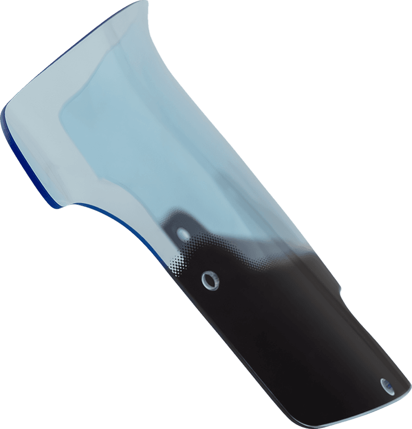 KLOCK WERKS 23121517 Windshield - 9" - Blue Ice - Chieftain PowerPlus/Roadmaster PowerPlus — image 1 of 4