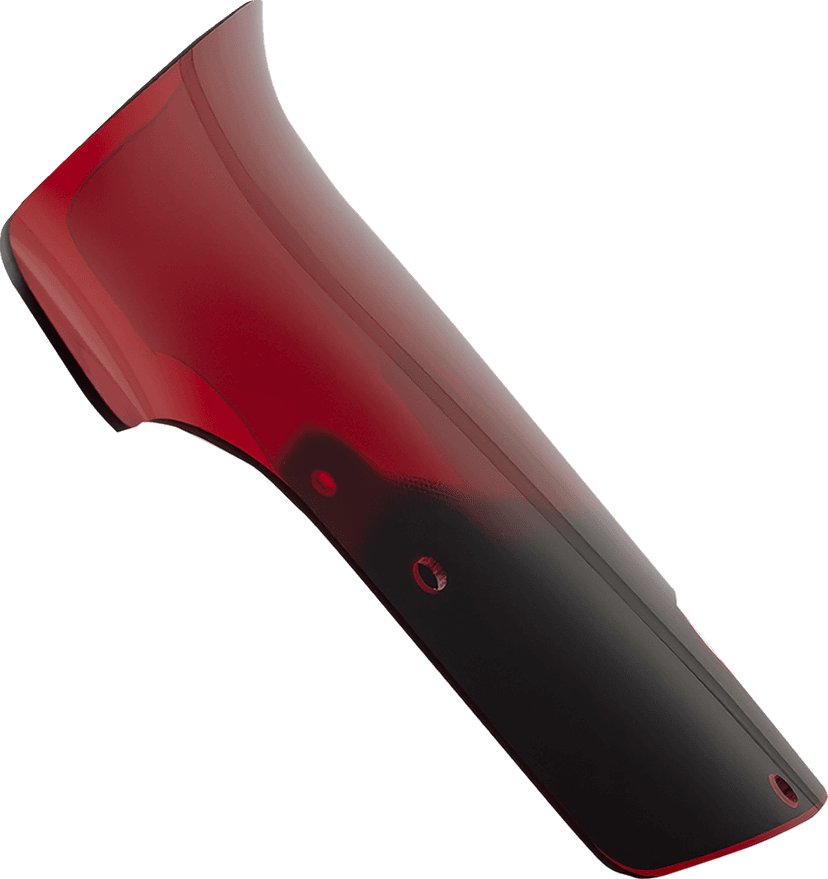 KLOCK WERKS 23121518 Windshield - 9" - Red - Chieftain PowerPlus/Roadmaster PowerPlus — image 1 of 4