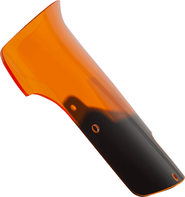 KLOCK WERKS 23121519 Windshield - 9" - Orange - Chieftain PowerPlus/Roadmaster PowerPlus — image 1 of 4