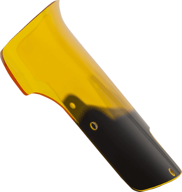 KLOCK WERKS 23121520 Windshield - 9" - Yellow - Chieftain PowerPlus/Roadmaster PowerPlus — image 1 of 4