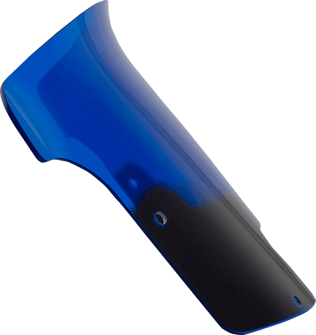 KLOCK WERKS 23121522 Windshield - 9" - Blue - Chieftain PowerPlus/Roadmaster PowerPlus — image 1 of 4