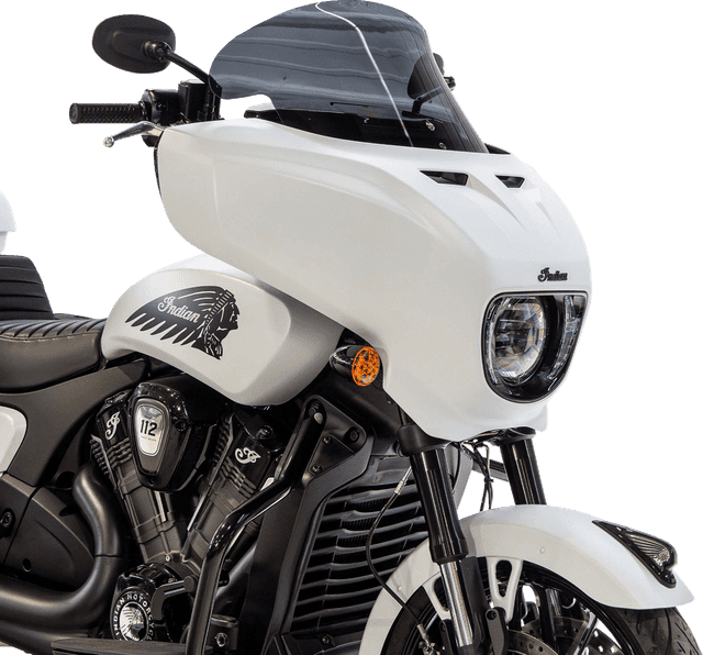 KLOCK WERKS 23121525 Flare® Windshield - 12" - Dark Smoke - Chieftain PowerPlus/Roadmaster PowerPlus — image 3 of 4