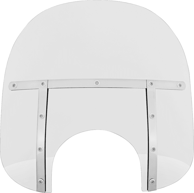 MEMPHIS SHADES 2313-0073 Fats Windshield - 15" - Headlight - Clear
