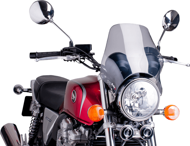 PUIG HI-TECH PARTS 2313-0242 Naked Windshield - Smoke — image 1 of 2