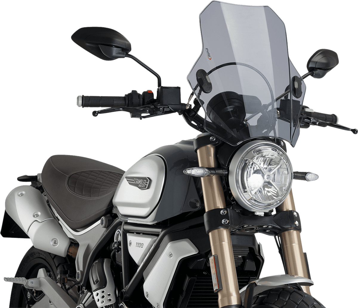 PUIG HI-TECH PARTS 2313-0259 Bat Windscreen - Light Smoke