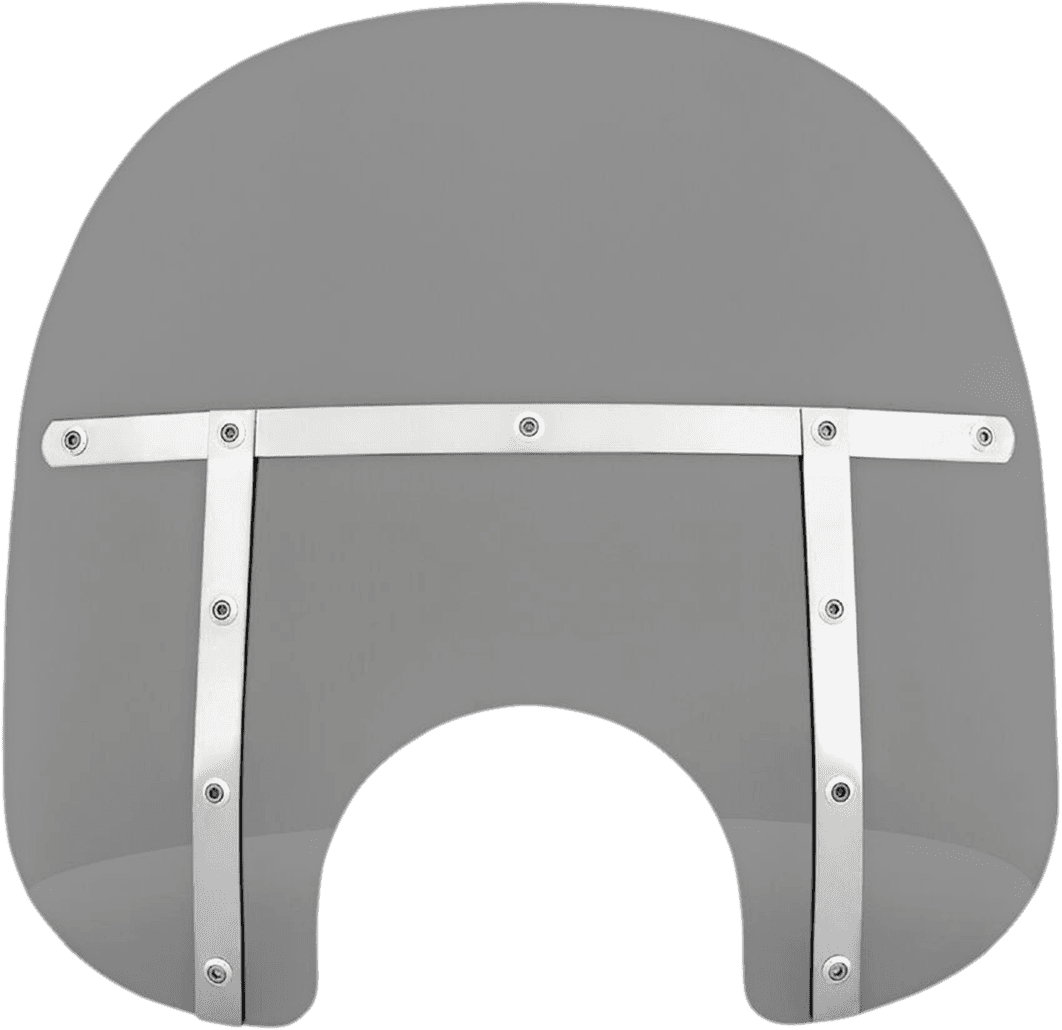 MEMPHIS SHADES 2313-0264 Fats Windshield - 15" - Headlight - Black Smoke
